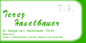 terez haselbauer business card